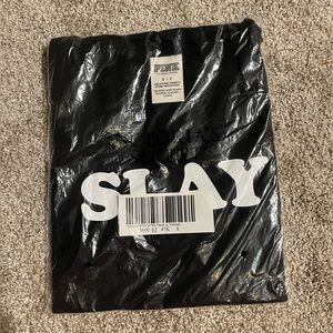 Pink Slay High Neck Tank Bodysuit